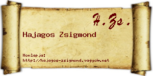Hajagos Zsigmond névjegykártya