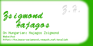 zsigmond hajagos business card